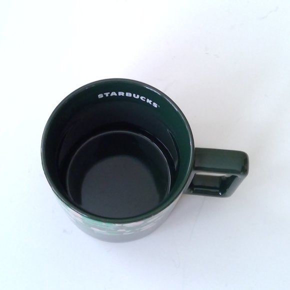 Starbucks Venetian Marble Forest Green + Pink Mug - Picture 5 of 8